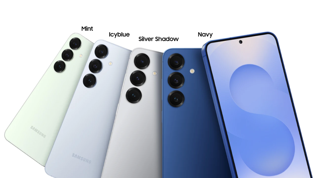 Samsung Galaxy S25+ के चार रंग विकल्प – मिंट, आइसी ब्लू, सिल्वर शैडो और नेवी