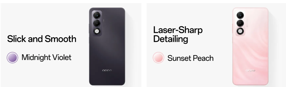 OPPO K13x: ₹15,000 से कम में, AI फीचर्स, 360° आर्मर बॉडी और 6,000mAh बैटरी वाला तगड़ा स्मार्टफोन 4 Color Option