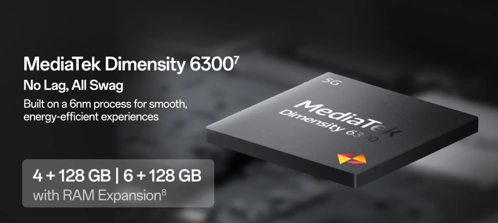 OPPO K13x: ₹15,000 से कम में, AI फीचर्स, 360° आर्मर बॉडी और 6,000mAh बैटरी वाला तगड़ा स्मार्टफोन 8 MediaTek Dimensity 6300