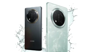 HONOR X9c 5G to Launch in India on July 7: 108MP Camera, 6600mAh Battery & 120Hz AMOLED Display Confirmed 8 HONOR X9c 5G smartphone in two color variants with large circular camera module and water splash effect.