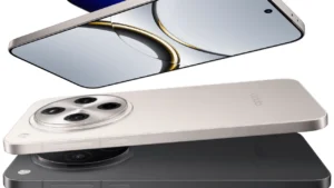 Oppo Find X8 Ultra स्मार्टफोन का फ्रंट और बैक डिज़ाइन जिसमें गोल ट्रिपल कैमरा मॉड्यूल है