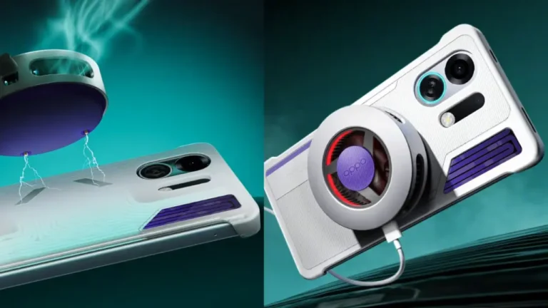 Oppo K13 Turbo Pro Launched With Snapdragon 8s Gen 4, Active Cooling & 7000mAh Battery – A Perfect Gaming Smartphone? 5 Oppo K13 Turbo Pro with external cooling fan attached for high-performance gaming