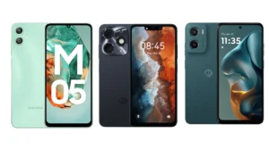 Samsung Galaxy M05, Itel A90, motorola g05