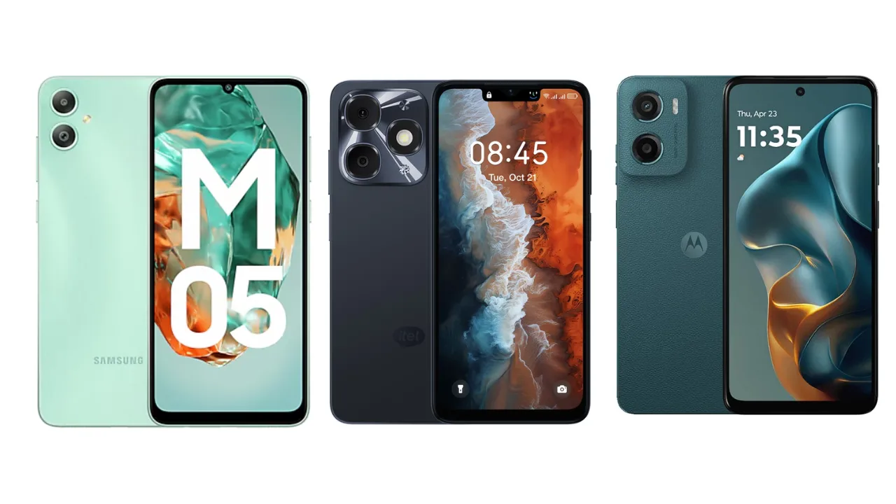 Samsung Galaxy M05, Itel A90, motorola g05