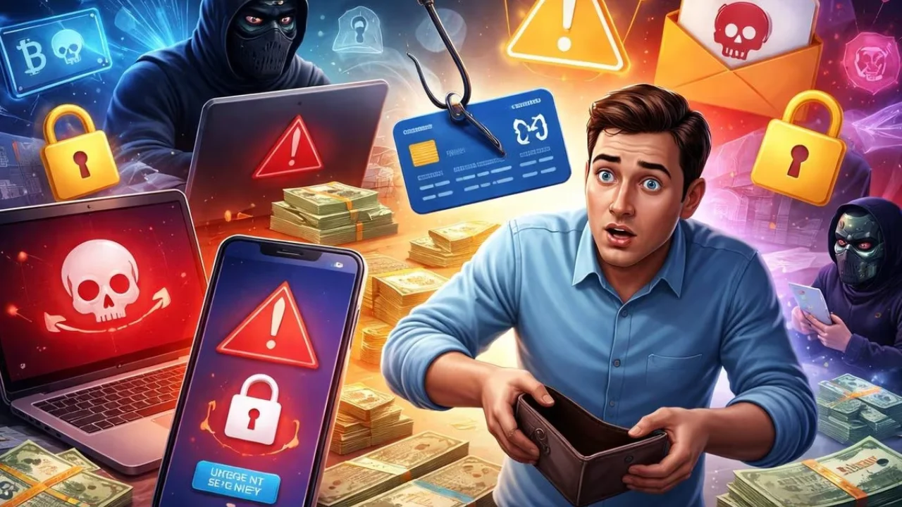 अलर्ट: साल 2026 में बैंक अकाउंट खाली कर सकते हैं ये 5 स्कैम, बचने के लिए जान लें ये तरीके। 5 अलर्ट: साल 2026 में बैंक अकाउंट खाली कर सकते हैं ये 5 स्कैम, बचने के लिए जान लें ये तरीके।