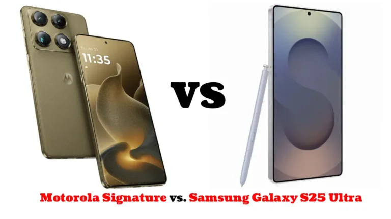Motorola Signature vs. Samsung Galaxy S25 Ultra